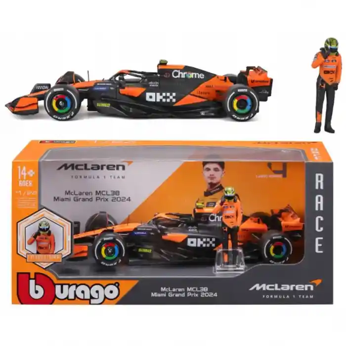 1:24 MCL38 Miami Grand Prix 2024 Model Araç