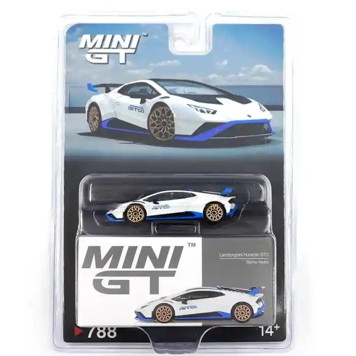 1/64 Lamborghini Huracán STO Bianco Asopo - Blister Paket