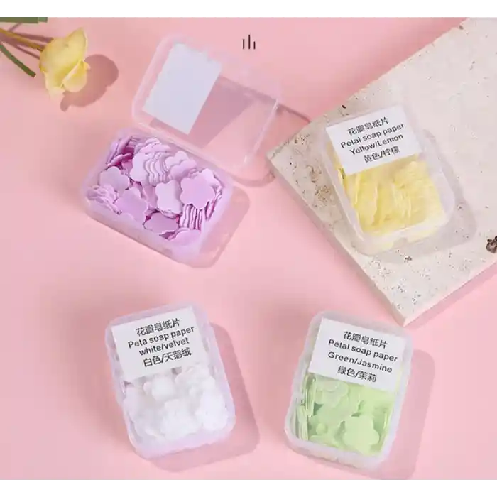 100 Yaprak Eriyen Mini Parfümlü Kağıt Sabun