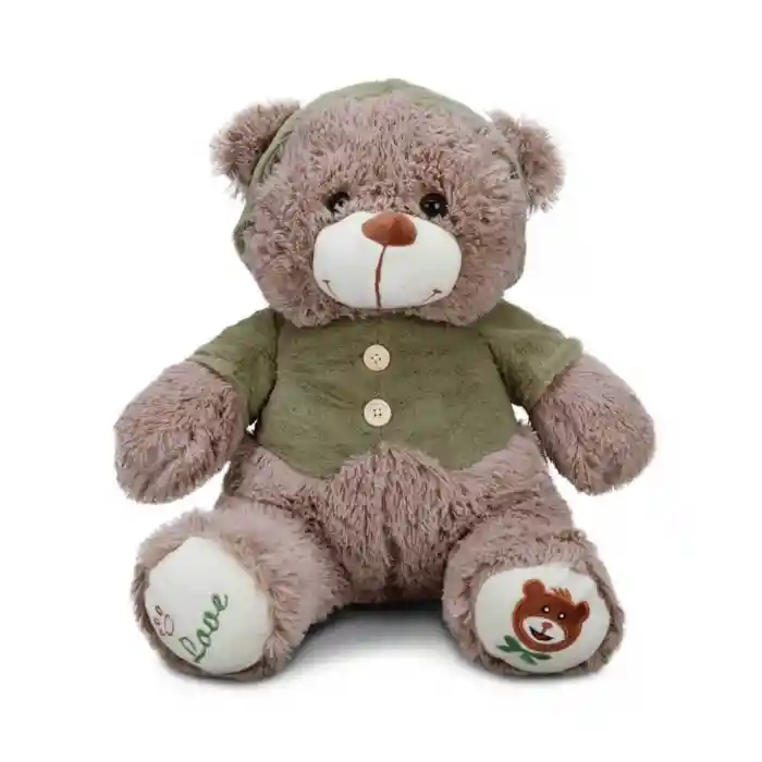 1014 Puffy Friends T Shirtlü Sevimli Peluş Ayı 43 cm