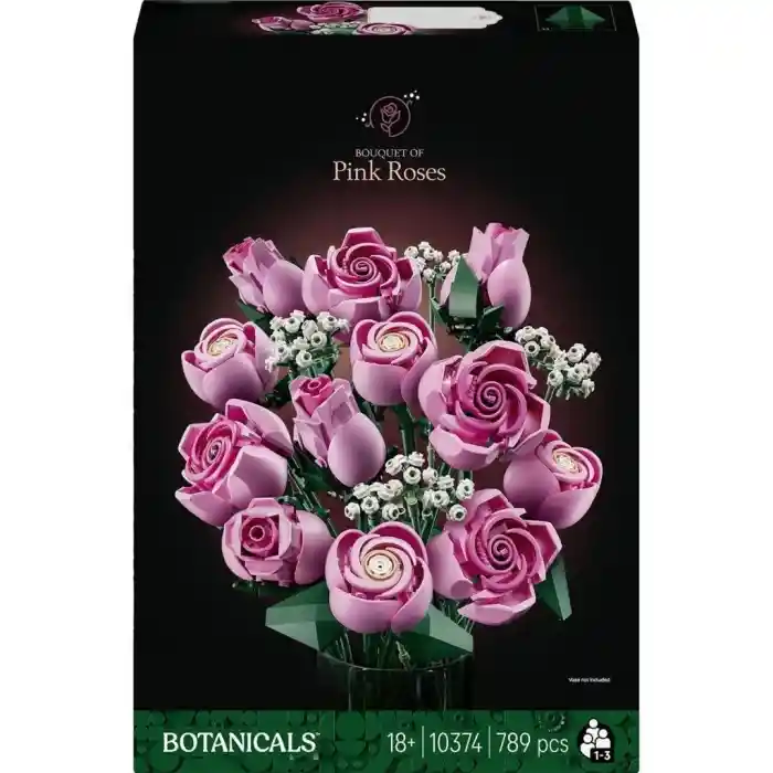 10374  iconic Botanicals Pembe Gül Buketleri 789 parça +18 yaş