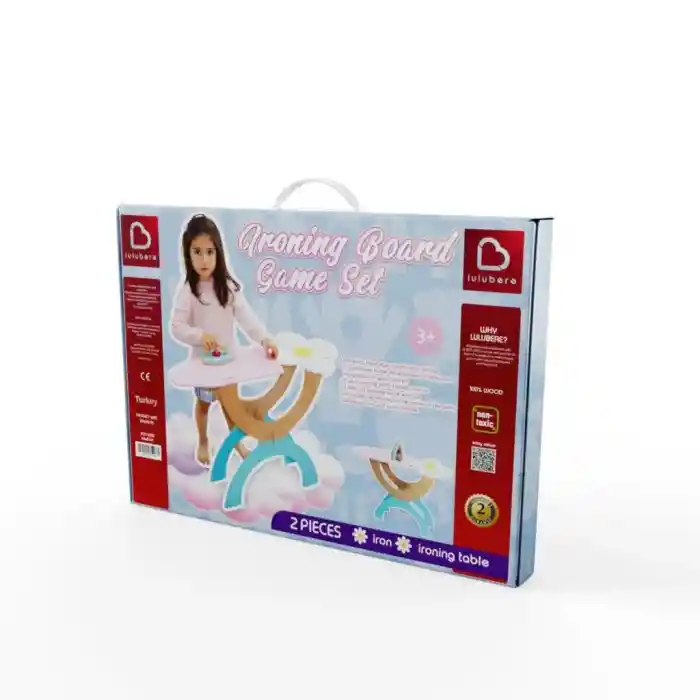 1038 Ahşap Ütü Masası Seti -Lulubere Oyuncak