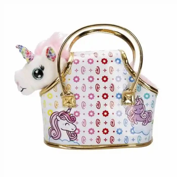 10873 Taşıma Çantalı Peluş Unicorn Lou Lou -NessiWorldman