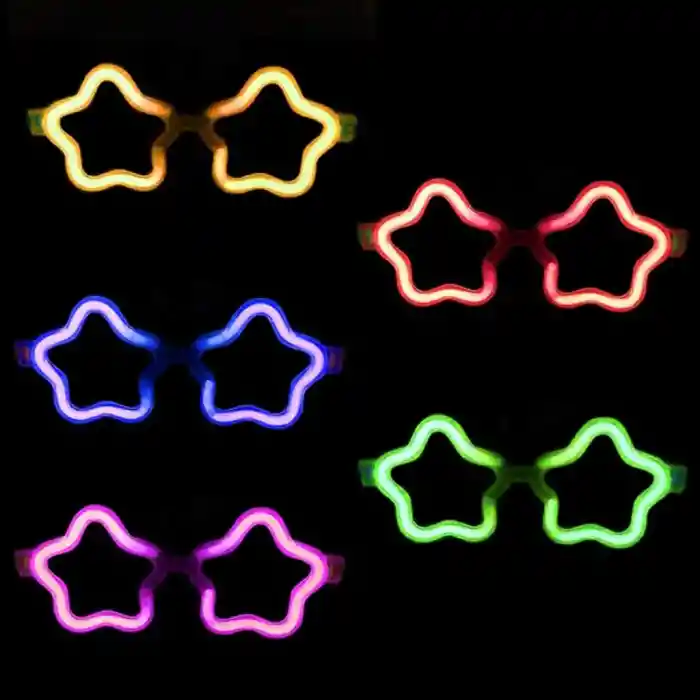 12 Adet Yıldız Gözlük – Glow Partisi ve Etkinlik İçin