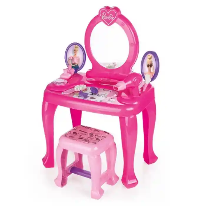 1609 Ayaklı Makyaj Masası ve Sandalye Seti - Dolu