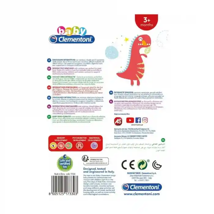 17330 Baby  - İnteraktif Dinozor Oyuncak +6 ay