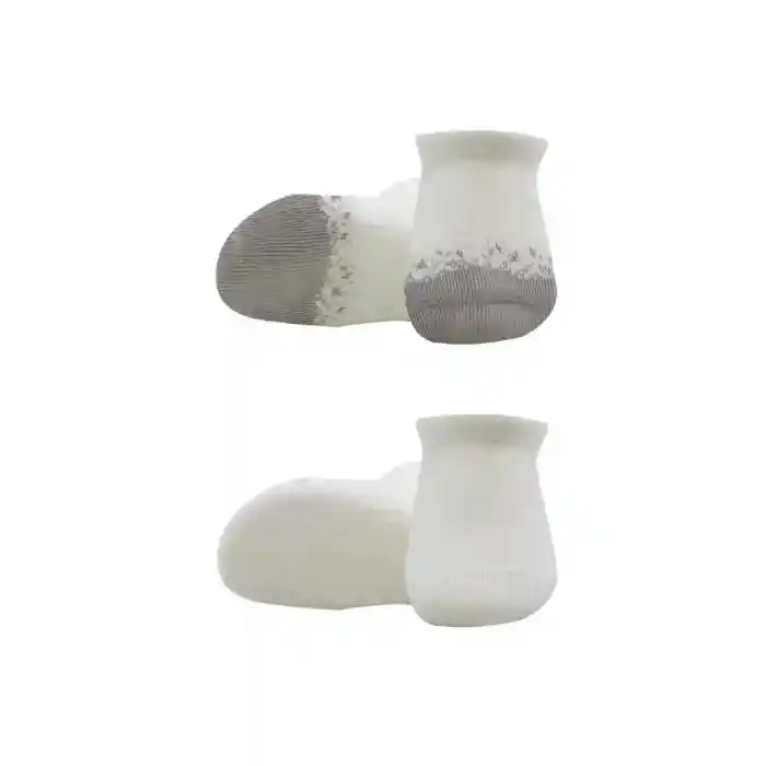 2Li Penye Sneakers Çorap 20105 Ekru Gri