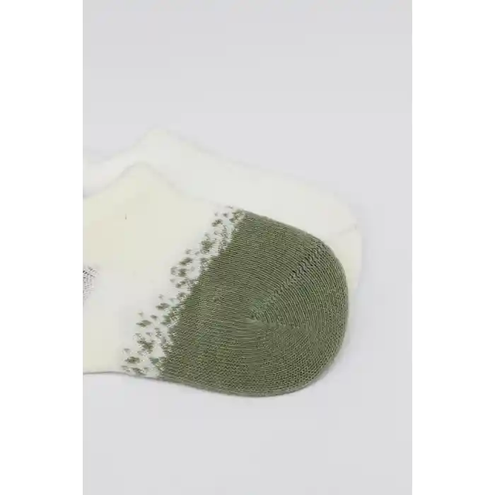 2Li Penye Sneakers Çorap 20105 Nil Ekru