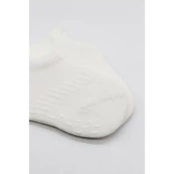 2Li Sneakers Kaymaz Basic Penye Çorap 20103 Ekru Ekru
