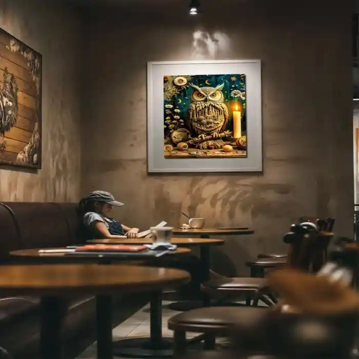 20849 PUZZLE 1000 The Silent Town Watched by the Owl