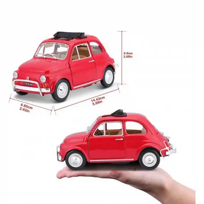 22099 Fiat 500L 168 Kırmızı 1:24 -NessiWorld