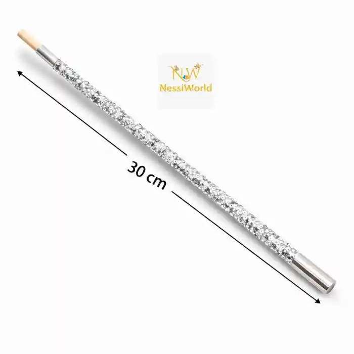 30 cm Gümüş Payetli Sigara Tutacağı – 1920’ler Gatsby Parti Aksesuarı