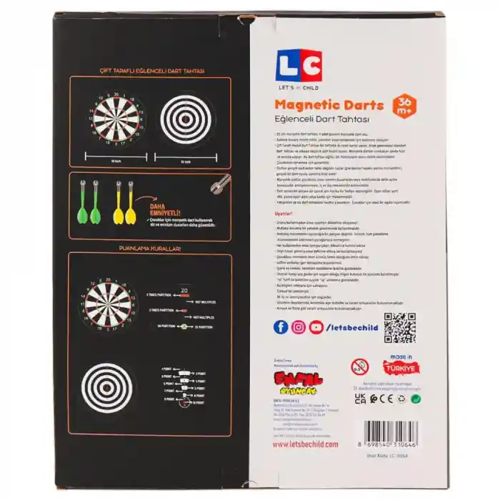 31064-Eğlenceli Manyetik Dart
