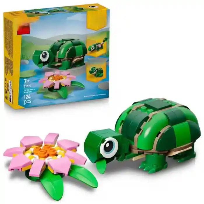 31377  Kaplumbağa ile Nilüfer Çiçeği 124 parça +7 yaş