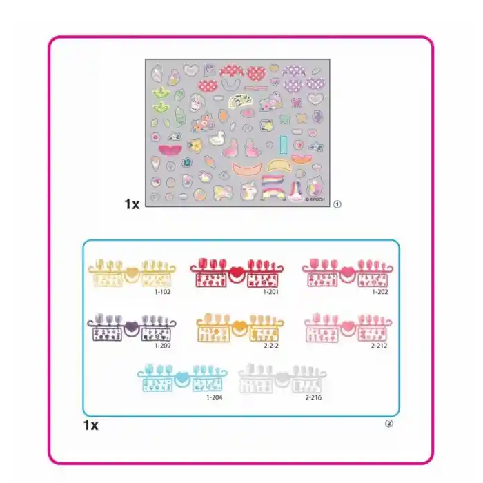 35059 Kalpler ve Kurdeleler - Yedek Tırnak Paketi +4 yaş