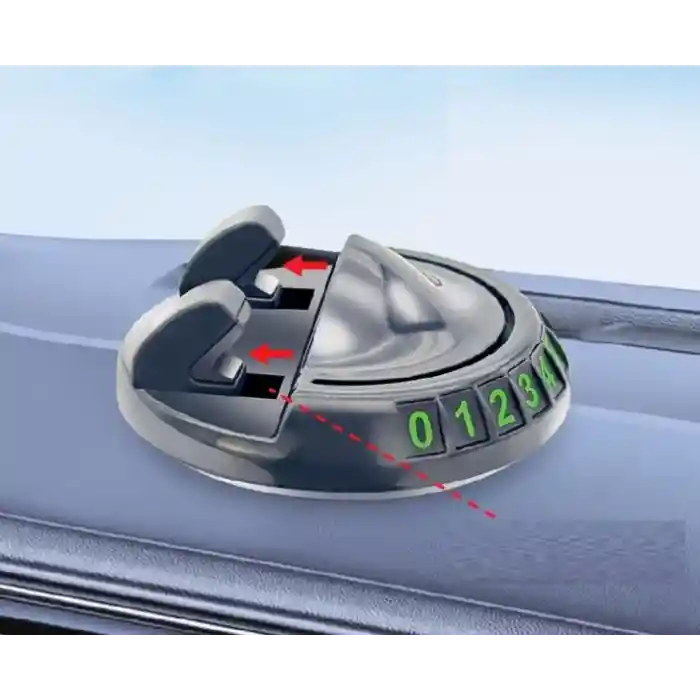 360° Dönebilen Yapışkanlı Numaratörlü Araç Telefon Tutucu