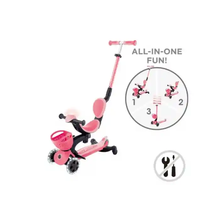 360 Scooter (Işıklı) Koyu Pastel Pembe