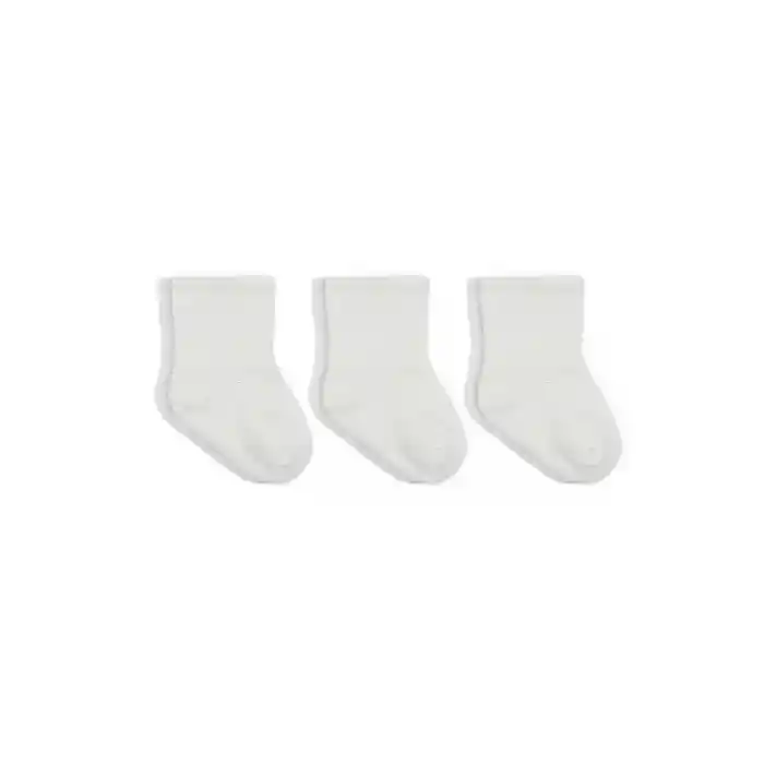 3lü Penye Soket Çorap 10132 Ekru