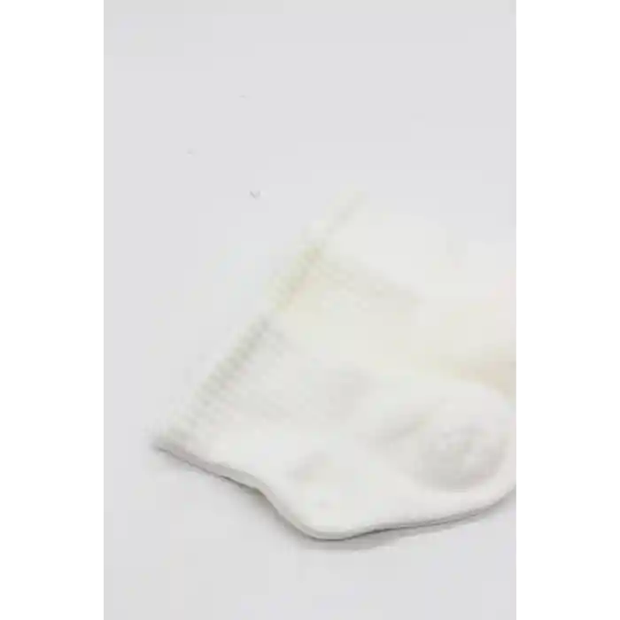 3lü Penye Soket Çorap 10132 Ekru
