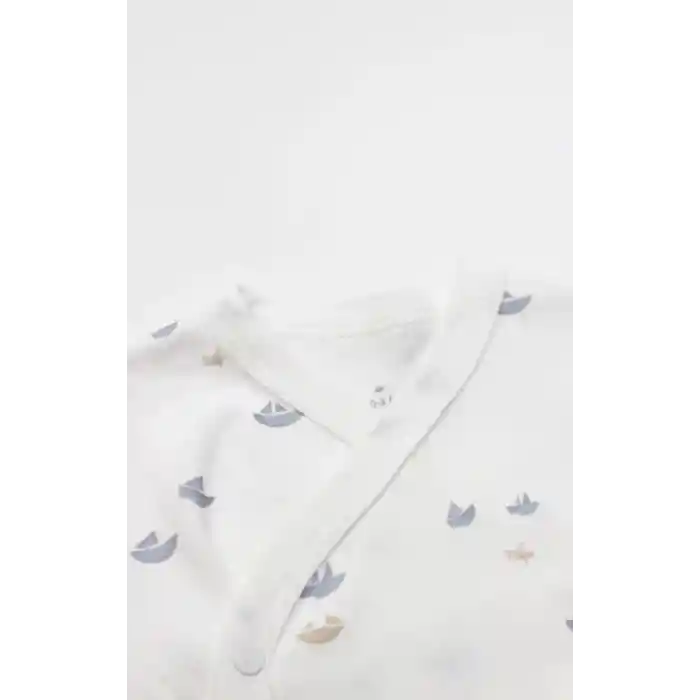 3lü Zıbın Takım Little Boats 13125 Ekru