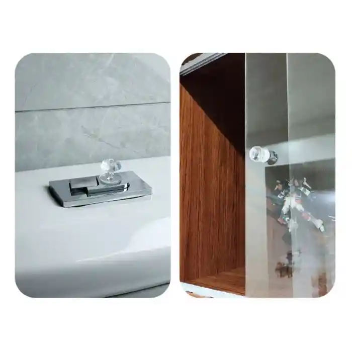 4 Adet Kristal Tasarımlı Çok Amaçlı Yapışkanlı Tutacak Buton