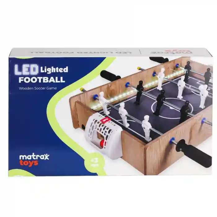 406 Ahşap LEDli Masa Maçı Oyunu -Akçiçek Oyuncak