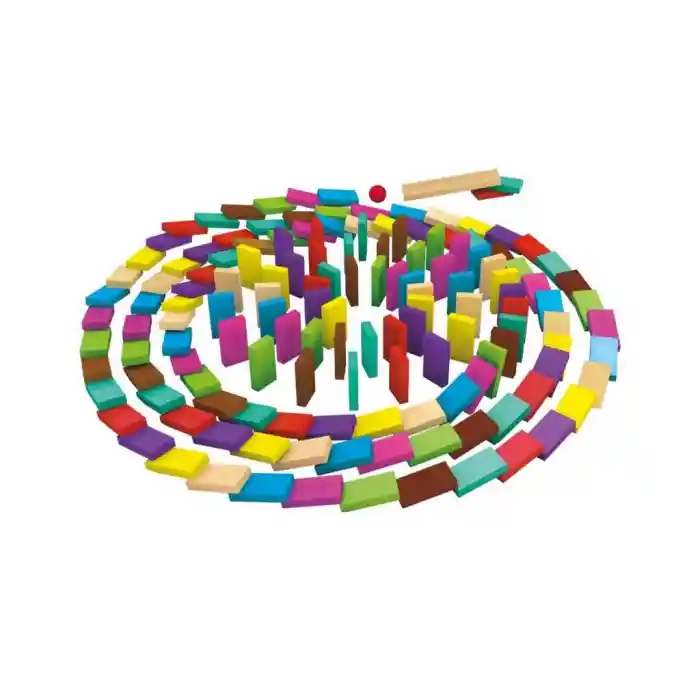 4456 Renkli Ahşap Domino