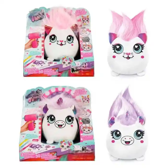 45541 SUN-CNL-HOBİ SET AIRBRUSH PLUSH HAIR IFFIC SQUISHY BO 2A