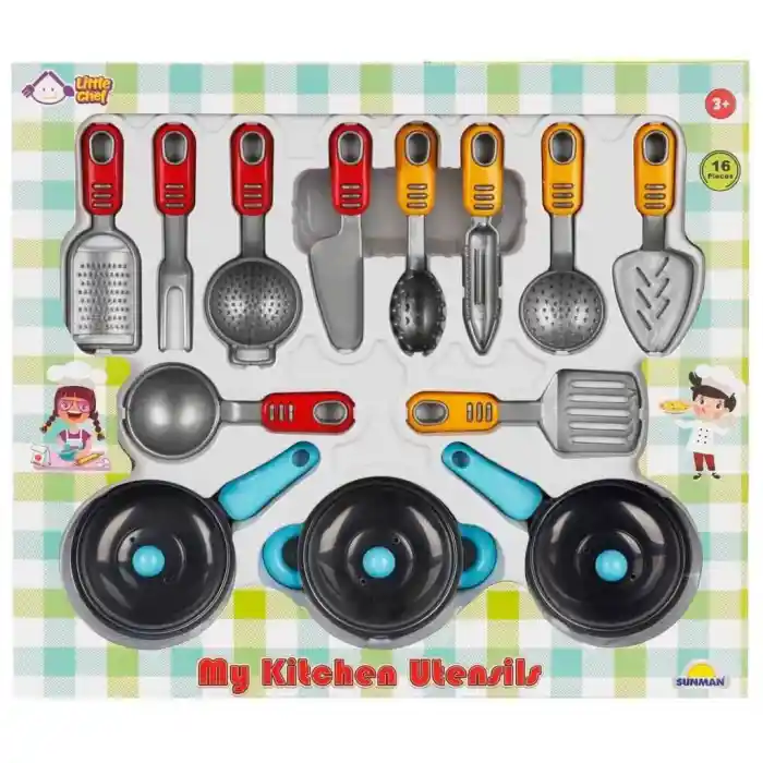 4681 Mutfak Gereçleri Seti 16 Parça -NessiWorldman