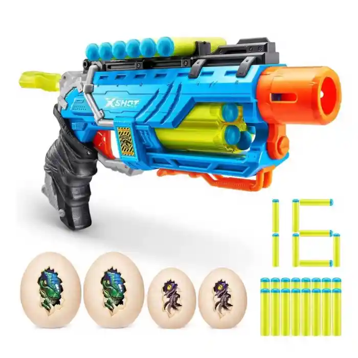 4860 X Shot Sünger Atan Dino Attack Striker Silah -NessiWorldman