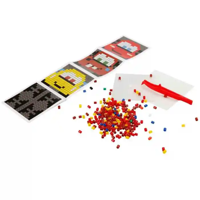 4in1NessiWorld Cars Pixel Pixel Boncuk Aktivite ve Oyuncak Seti