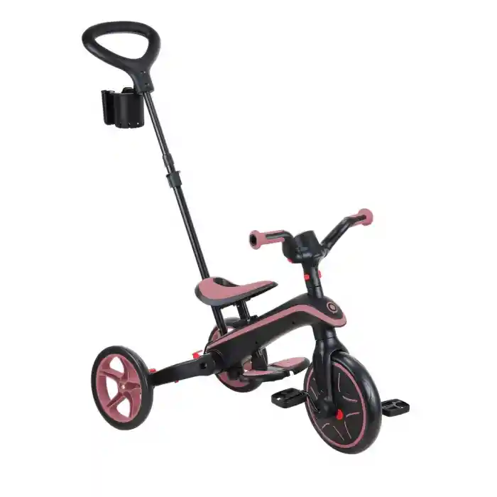4in1 Katlanabilir Bisiklet Koyu Pastel Pembe