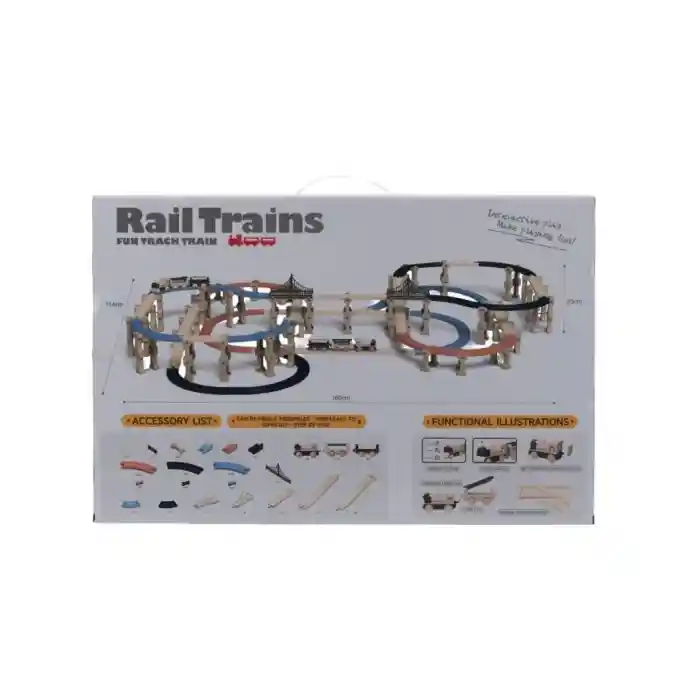 5098 NessiWorld-NessiWorldman S00005098 - Tren  Set Klasik- 327 Parça