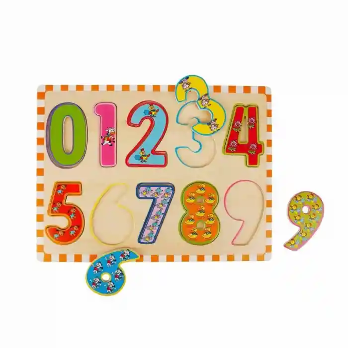 5215 -Wooden Puzzle Numbers 10 Parça
