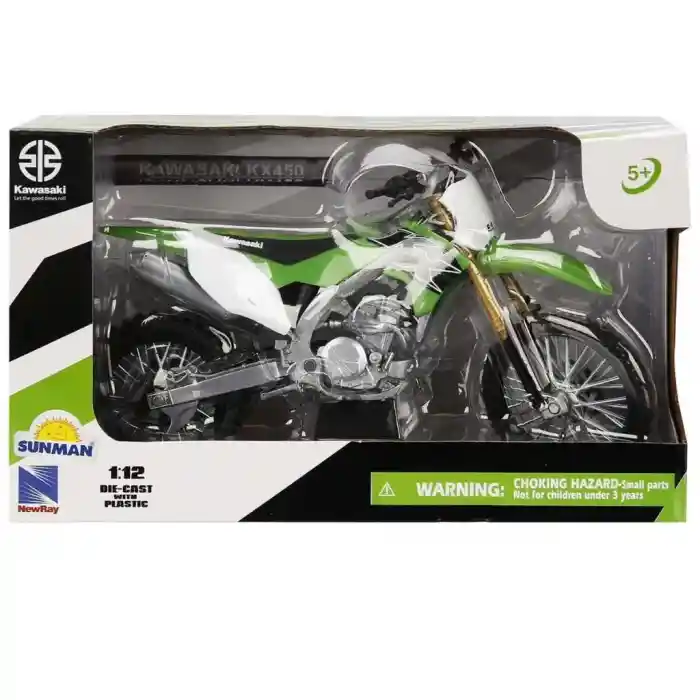 57483 NessiWorld- Kawasakı  KX450 Yeşil 1:12