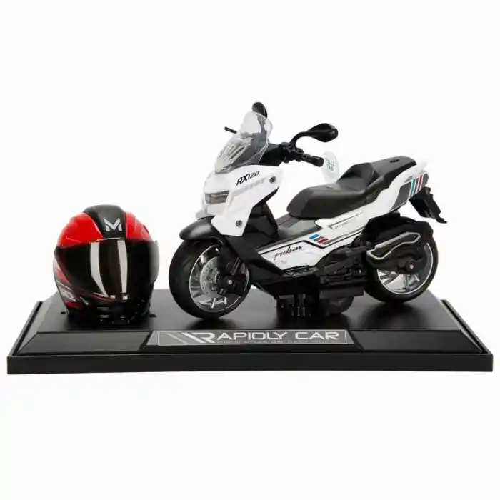 5834 MOTOSİKLET 1 14 KASKLI FİGÜR PB 3R SES IŞIK