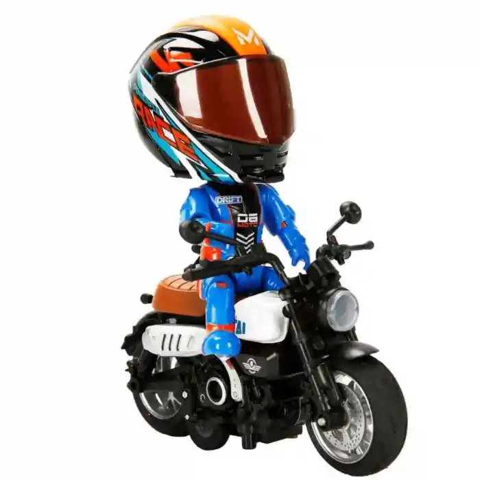 5835 MOTOSİKLET 1 14  KASKLI FİGÜR PB 3R SES IŞIK