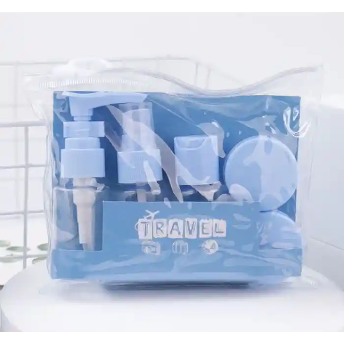 6 Parça Renkli Kapaklı Seyahat İçin Boş Şişe Seti