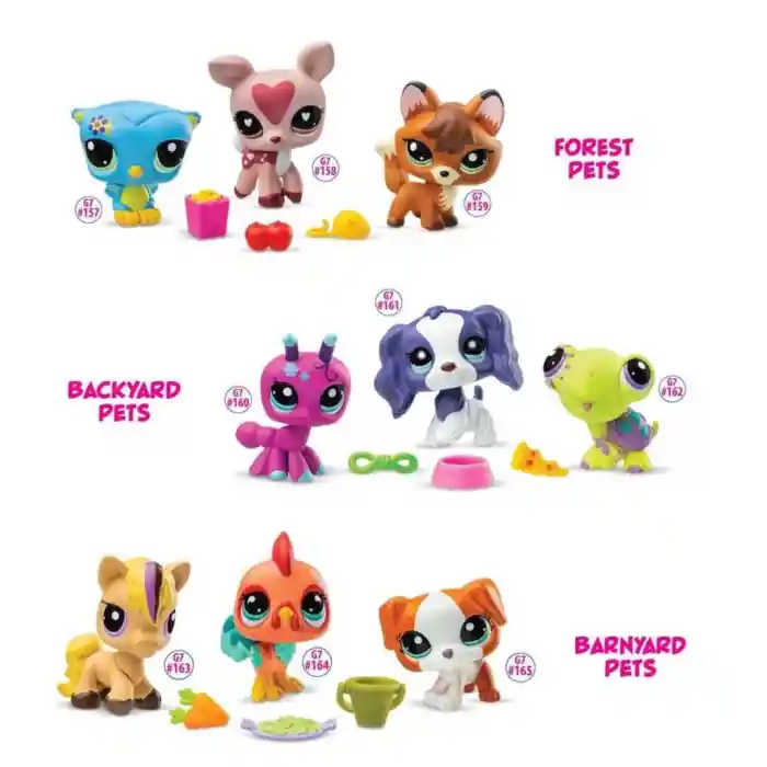6469 NessiWorld-Littlest Pet Shop NessiWorldşler 3’lü Figür Setİ