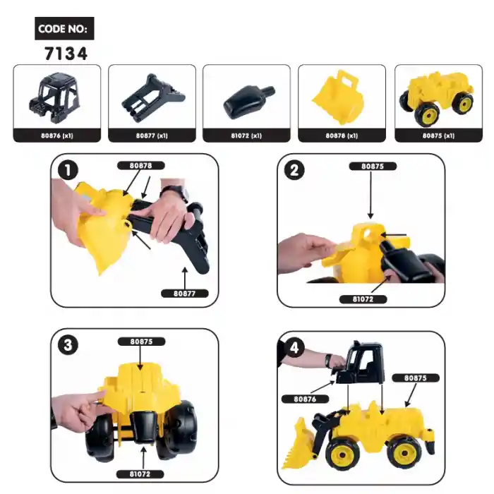 7134 Dev Dozer -Dolu Oyuncak