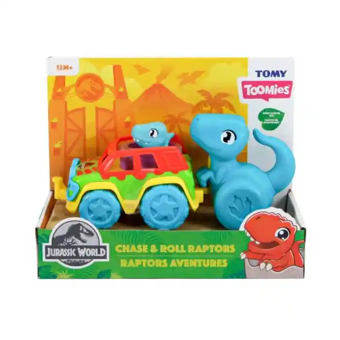 73251 Tomy -  Dino ve Renkli Araç +12 ay