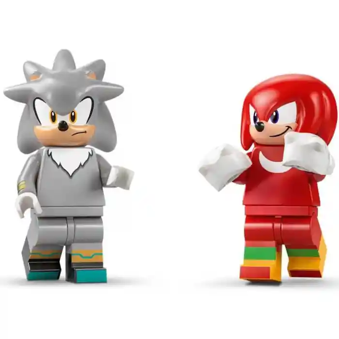 77118  Sonic Silverın Arabası, Knucklesın Canavar Kamyonuna Karşı 378 parça