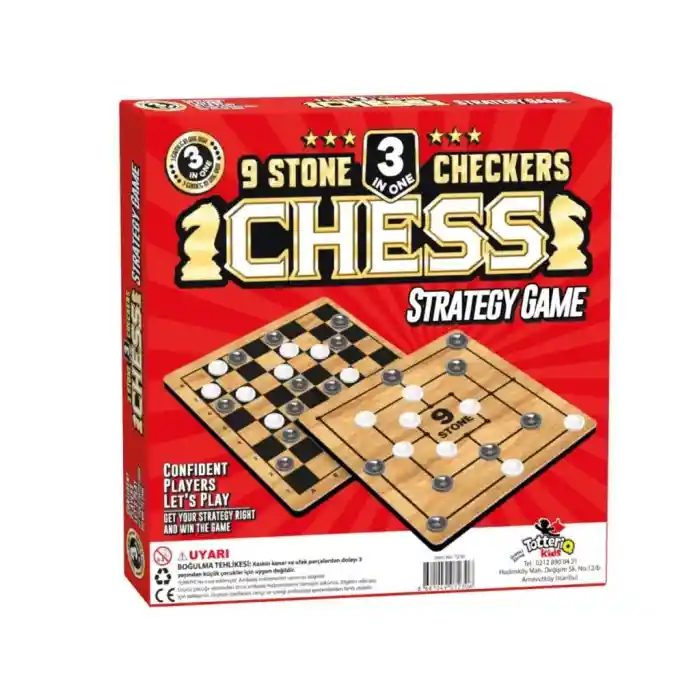 8225 SATRANÇ 9 TAŞ DAMA