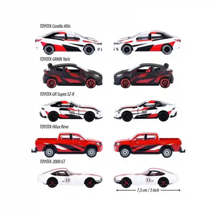 8502105003 Toyota Racing 5 Pieces Giftpack