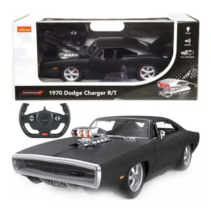 99010 1970 Dodge Charger R/T Sesli ve Işıklı Uzaktan Kumandalı Araba -NessiWorld