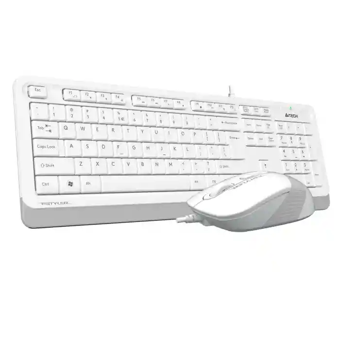 A4 TECH F1010 KABLOLU USB STANDART BEYAZ Q KLAVYE+MOUSE