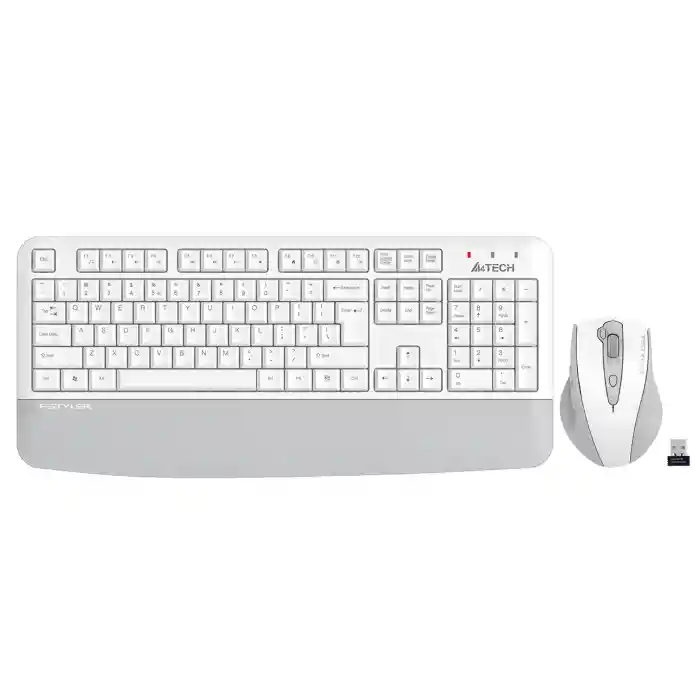 A4 TECH FG2500S PLUS KABLOSUZ MULTİMEDYA BEYAZ/GRİ 2.4 GHz /3200 DPI Q KLAVYE+MOUSE