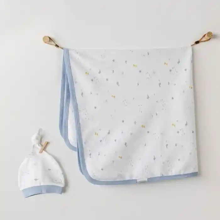 AC25606 Battaniye Şapka Takım White