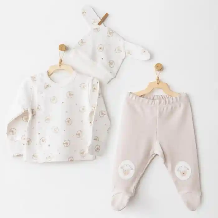 AC26158 3lü Takım Ekru