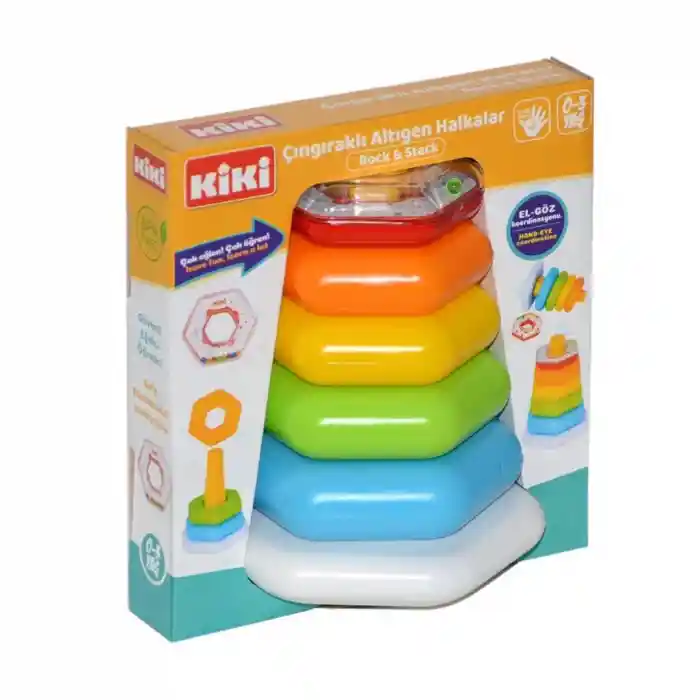 AE-1510 Çıngıraklı Altıgen Halhalar / 0-3 yaş